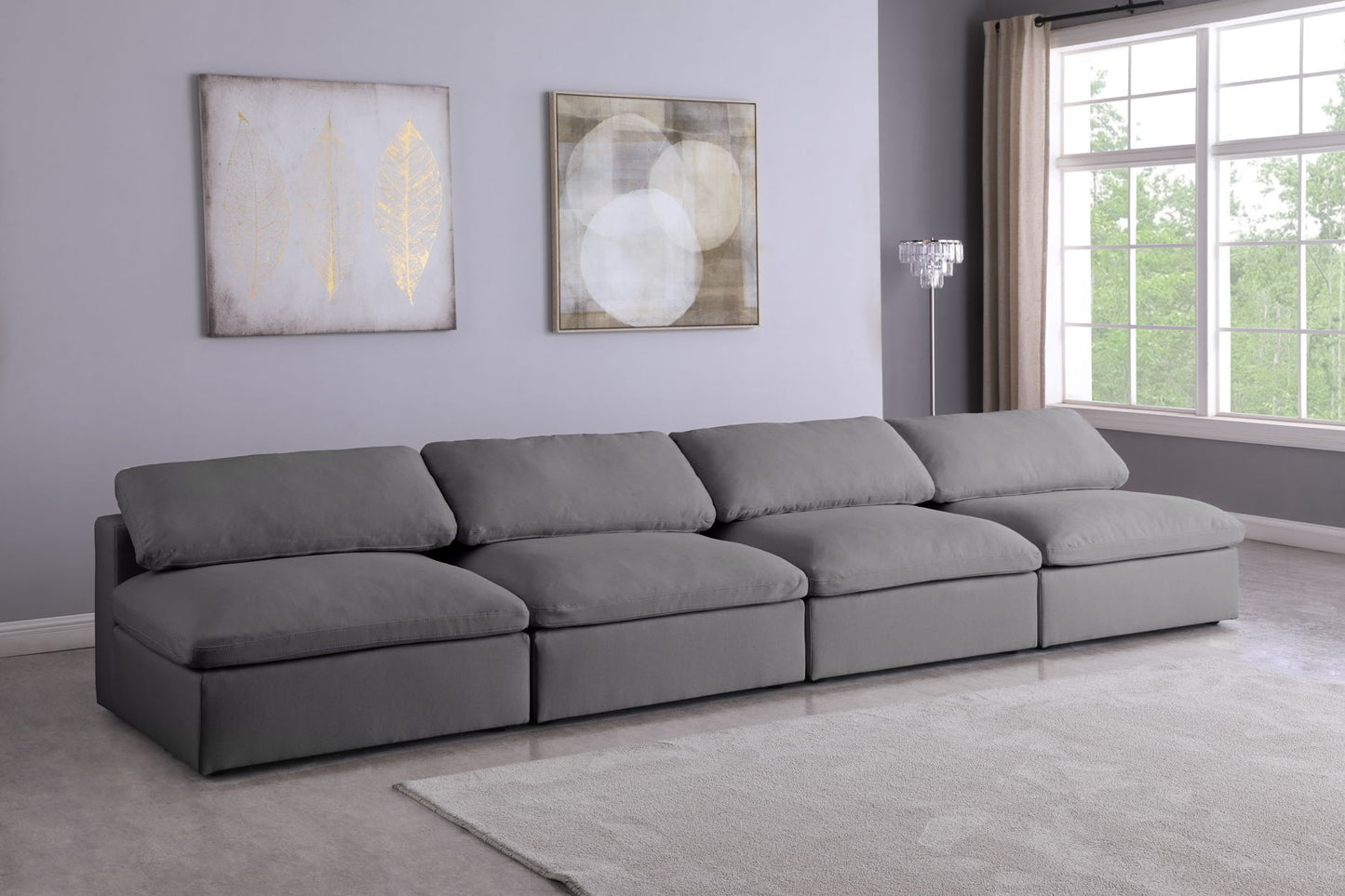 Serene - Modular Armless 4 Seat Sofa