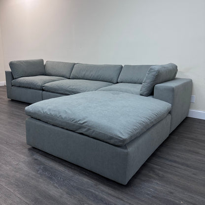 Gray "Dreamee" Cloud Couch Sectional