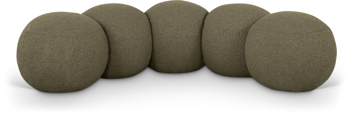 Apollo - Boucle Fabric Bench