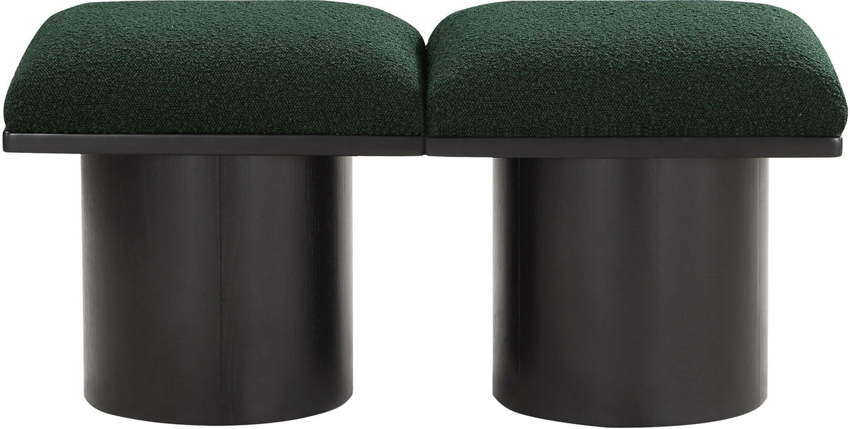 Pavilion - 2 Piece Modular Bench With Black Base