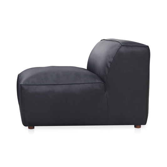 Form - Leather Slipper Chair - Vantage Black