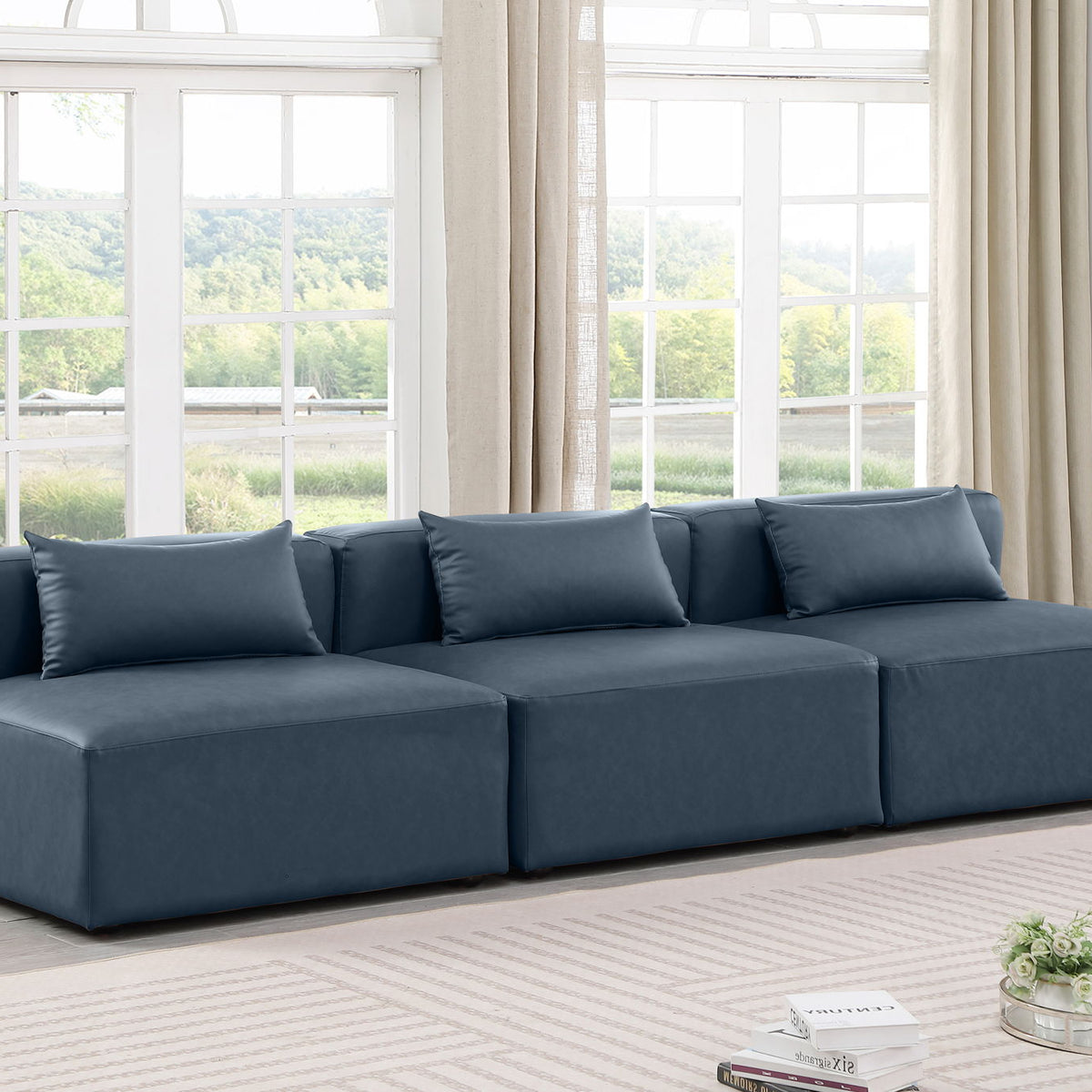 Cube - Modular 3 Seat Armless Sofa