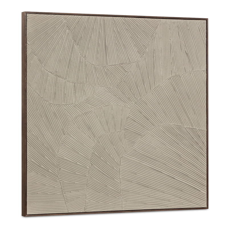 Flutter - Framed Painting - Cool Beige
