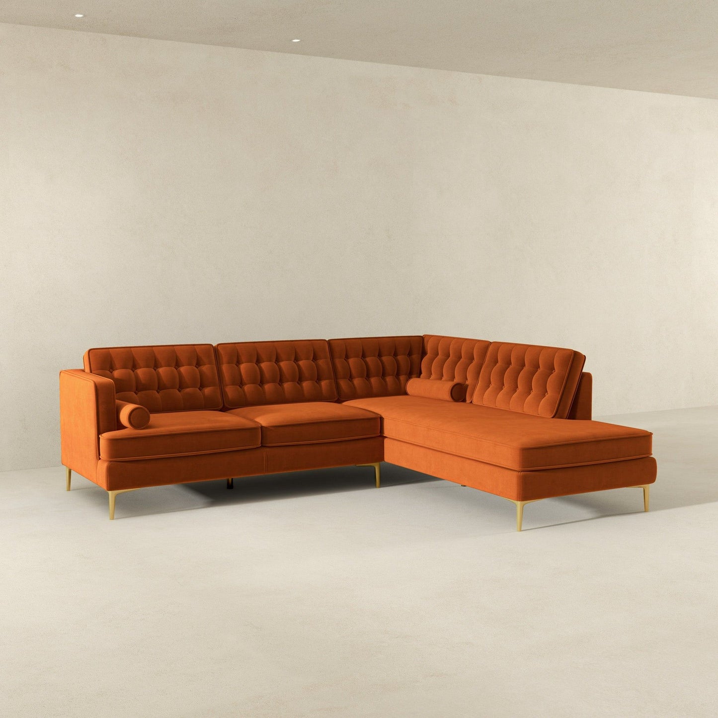 Brooke - Velvet Sectional Sofa