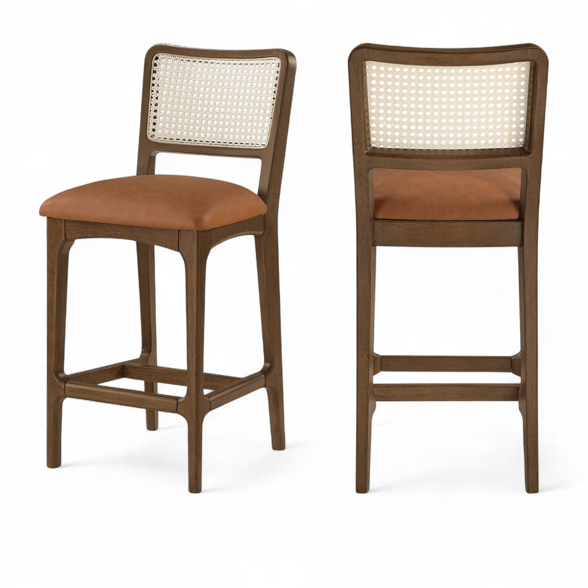 Atrium - Counter Stool With Brushed Brown Base (Set of 2)