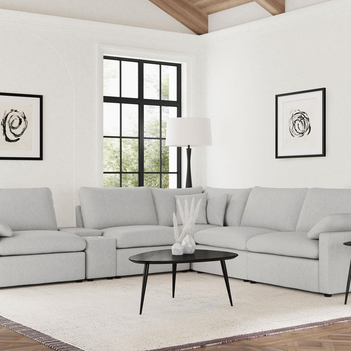 Collins 6-piece Modular Power Reclining Sectional Grey