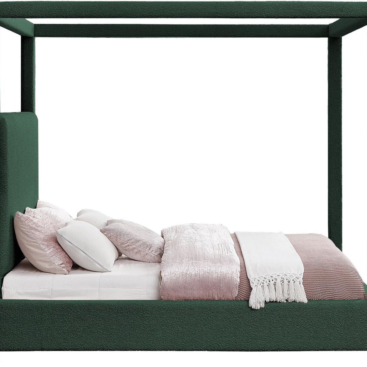 Eden - Boucle Fabric Upholstered Bed