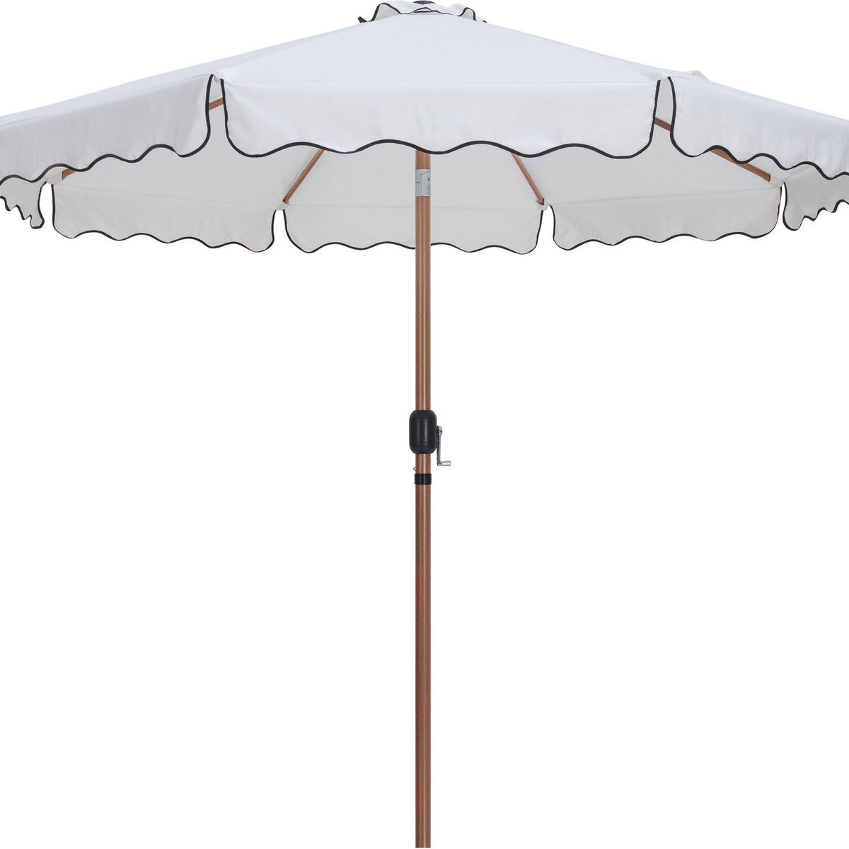 Amalfi - Patio Umbrella - Black Base / Light Brown Pole