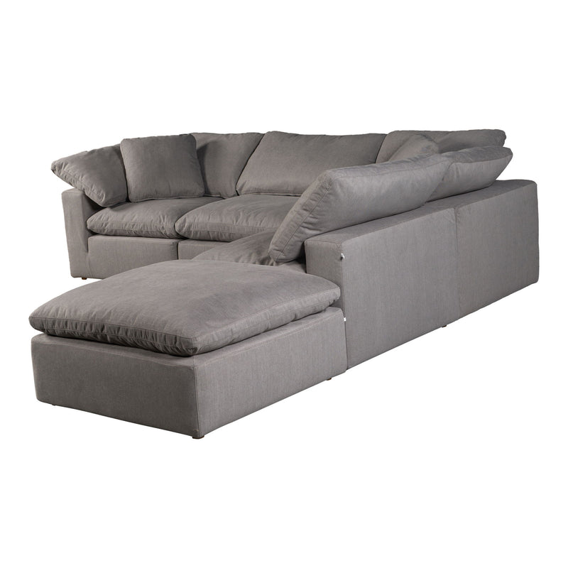 Terra - Livesmart Fabric Condo Dream Modular Sectional - Light Gray