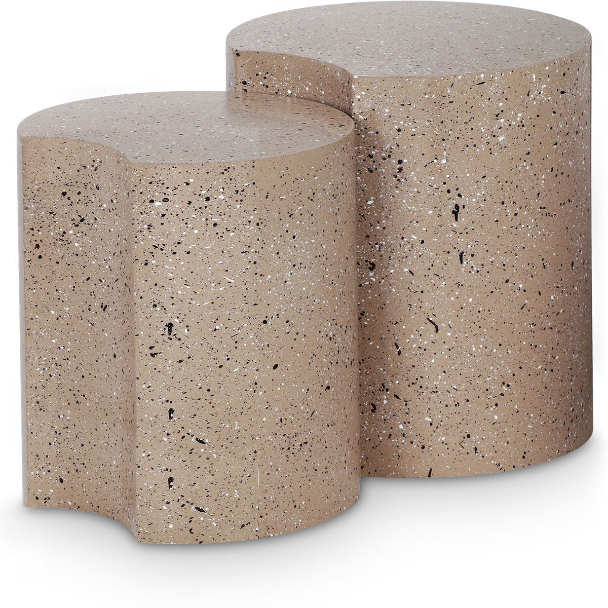 Dimple - Modular End Table - Terazzo Finish