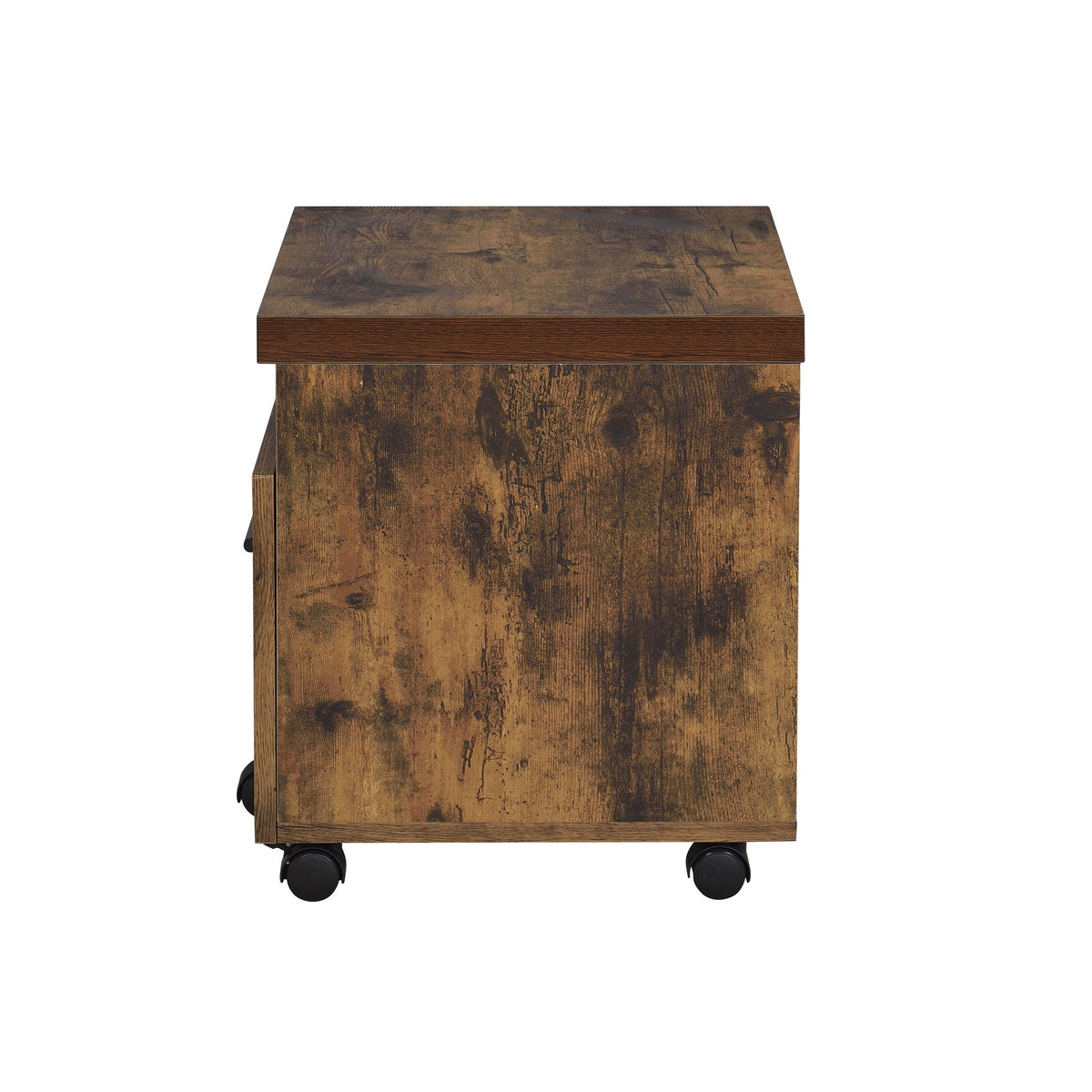 Bob - File Cabinet - Weathered Oak / Black