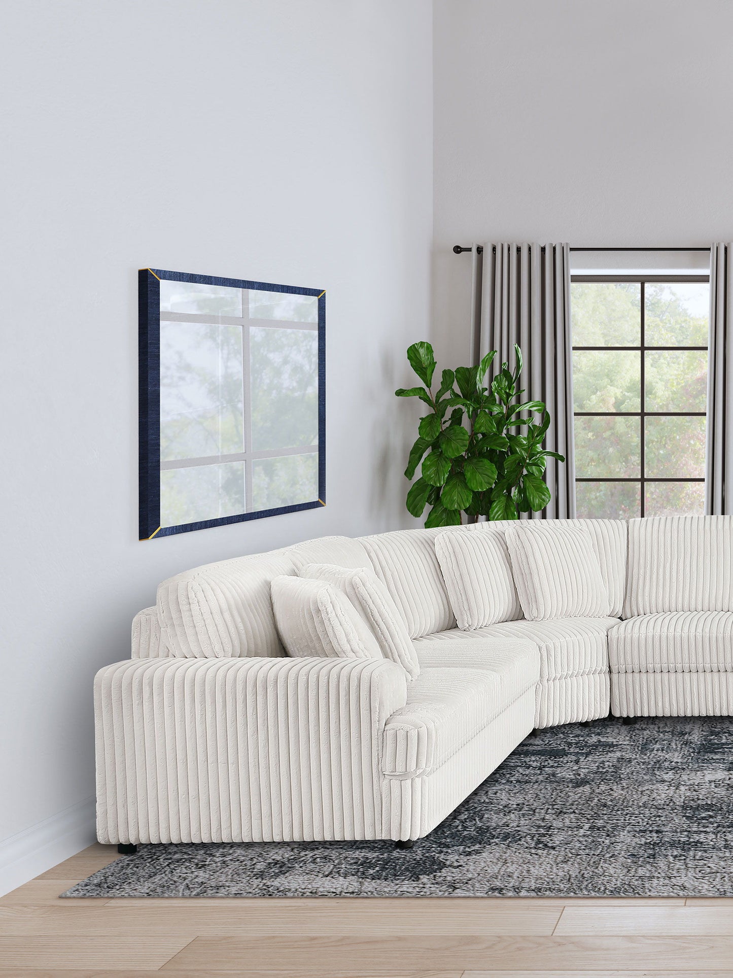 Emberson - Upholstered LAF Loveseat - Ivory