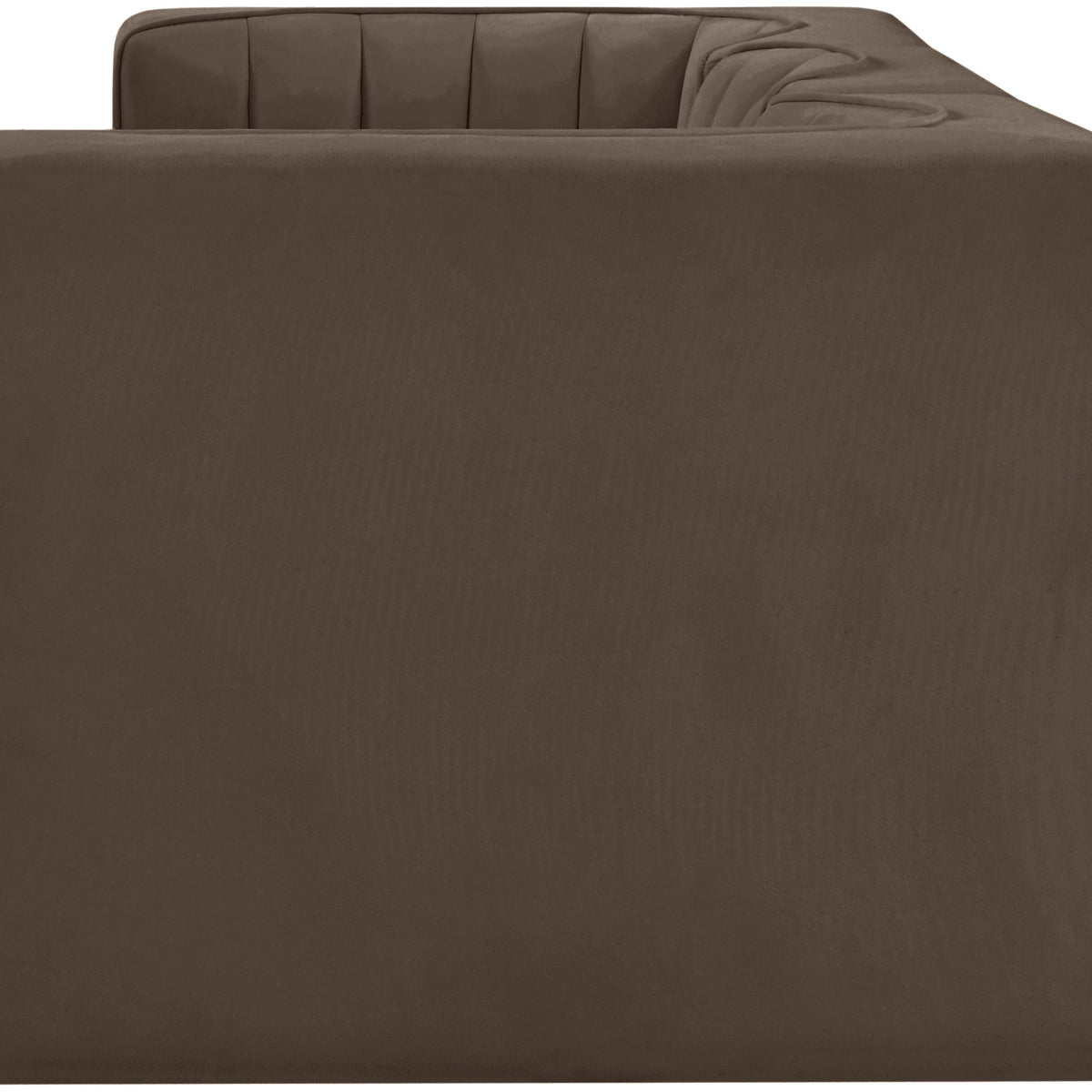 Rummi - Velvet Performance Fabric Upholstered 3 Piece Modular Sofa