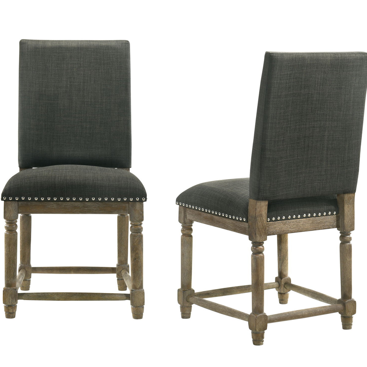 Everton - Fabric Chair With Nailhead Trim