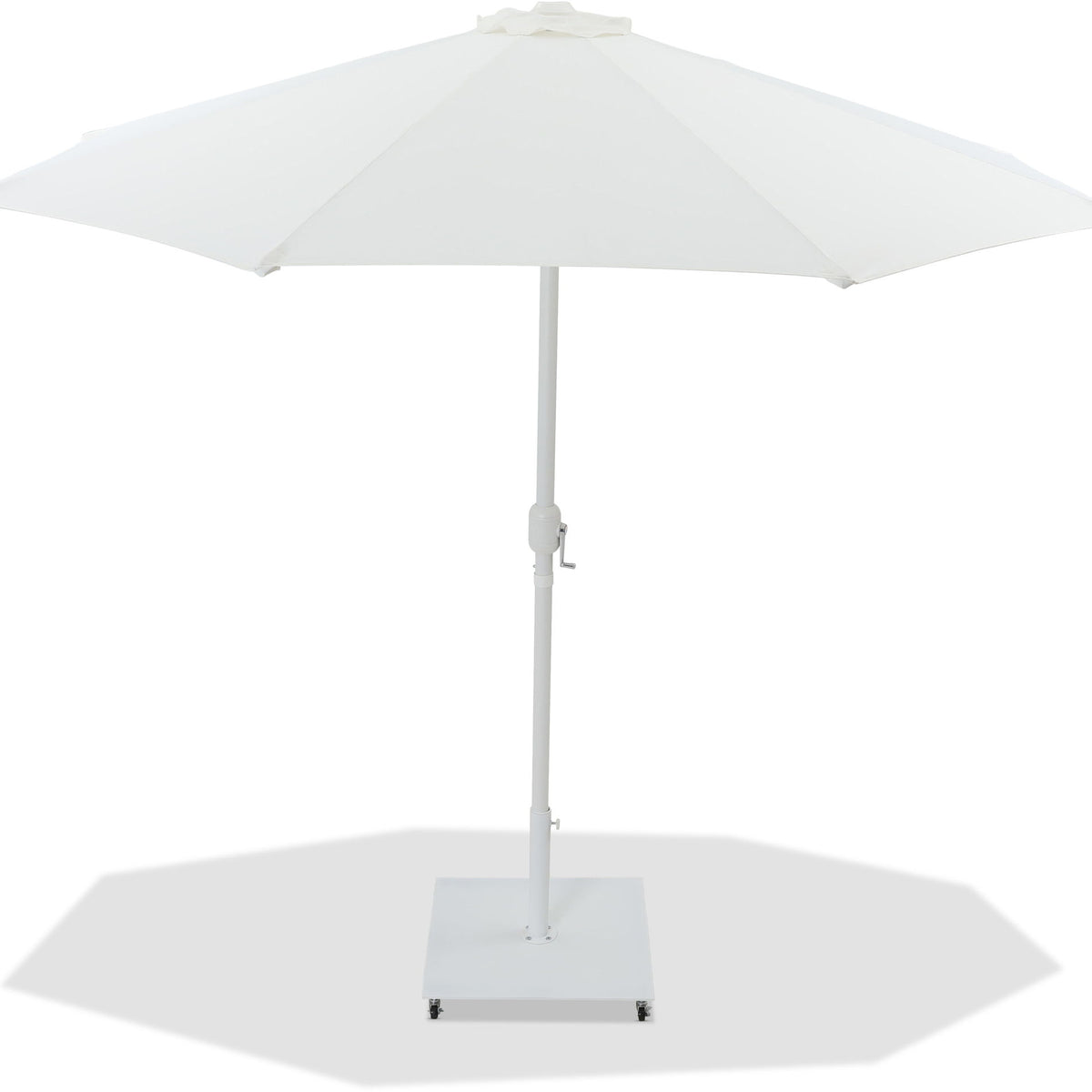 Fiji - Aluminum Patio Umbrella With Square White Base