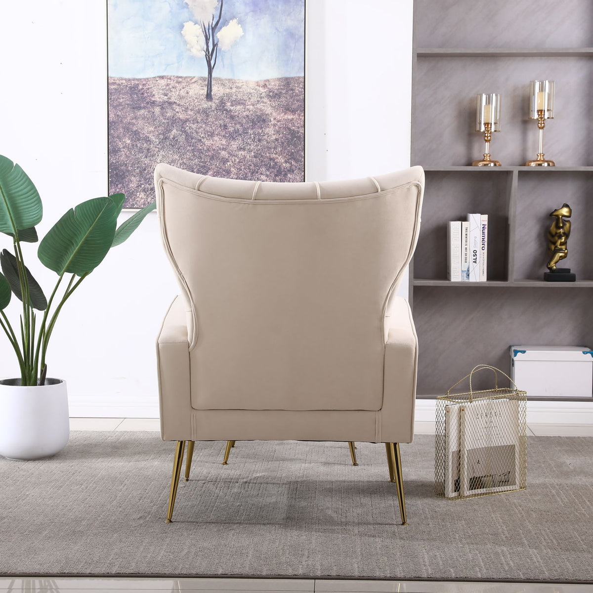 Accent Chair With Ottoman, Comfy Armchair For Living Room