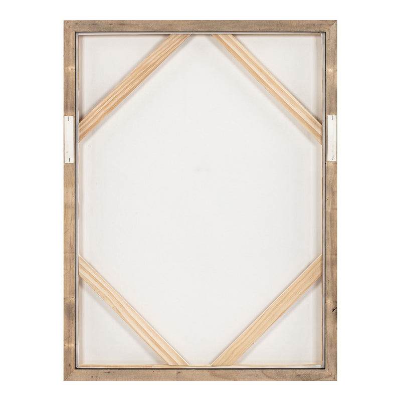 Poet - Framed Painting - Beige