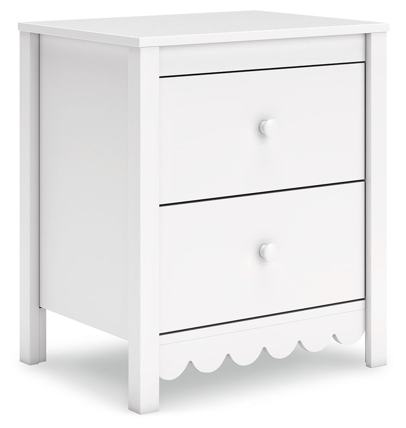 Hallityn - Two Drawer Night Stand - White