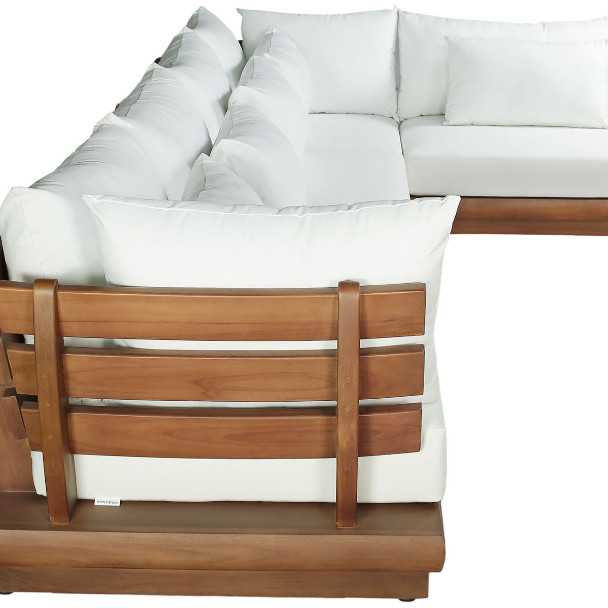 Mirella - 5 Piece Water Resistant Fabric Upholstered Outdoor Patio Modular Sectional