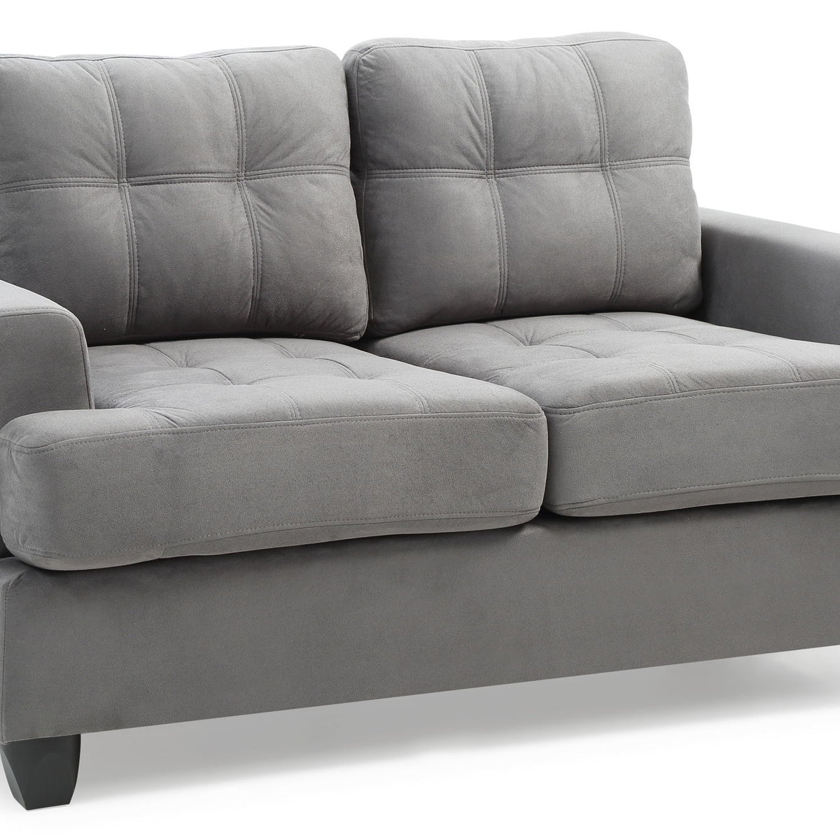 Stylish Transitional Loveseat For Two