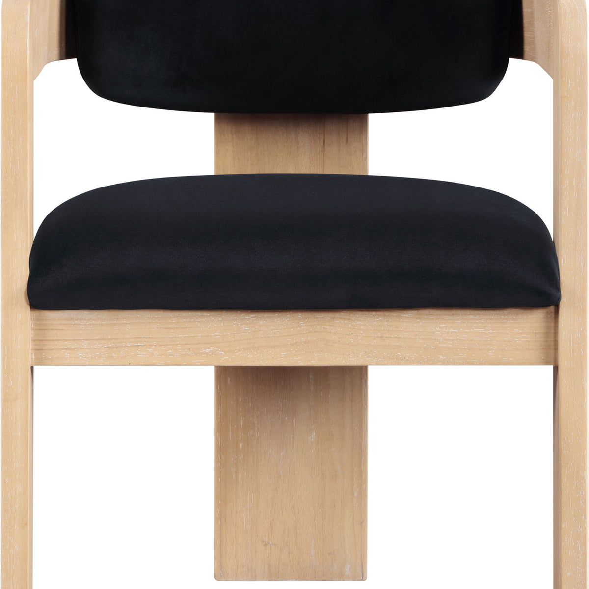 Sacha - Velvet Dining Chair With Natural Base (Set of 2)