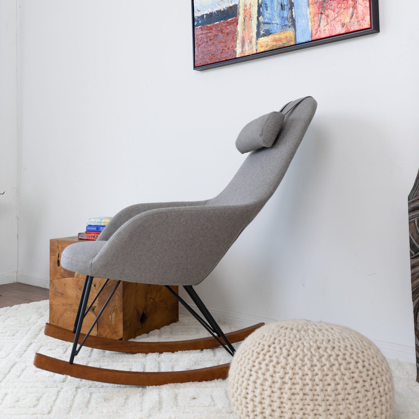 Chloe - Mid Century Modern Rocker Livingroom And Bedroom Chair