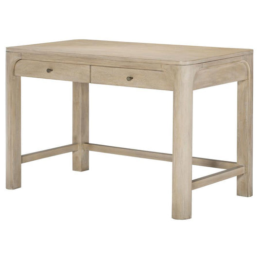 Solano - 2-Drawer Makeup Table Vanity Desk - Weathered Mango