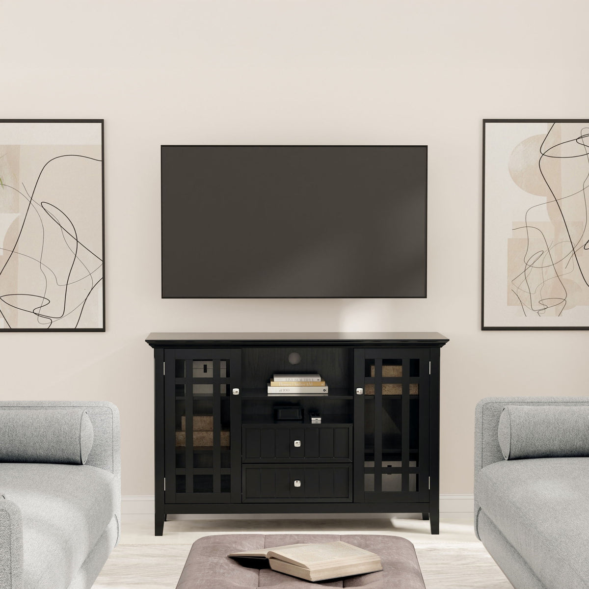 Bedford - Handcrafted Tall TV Media Stand