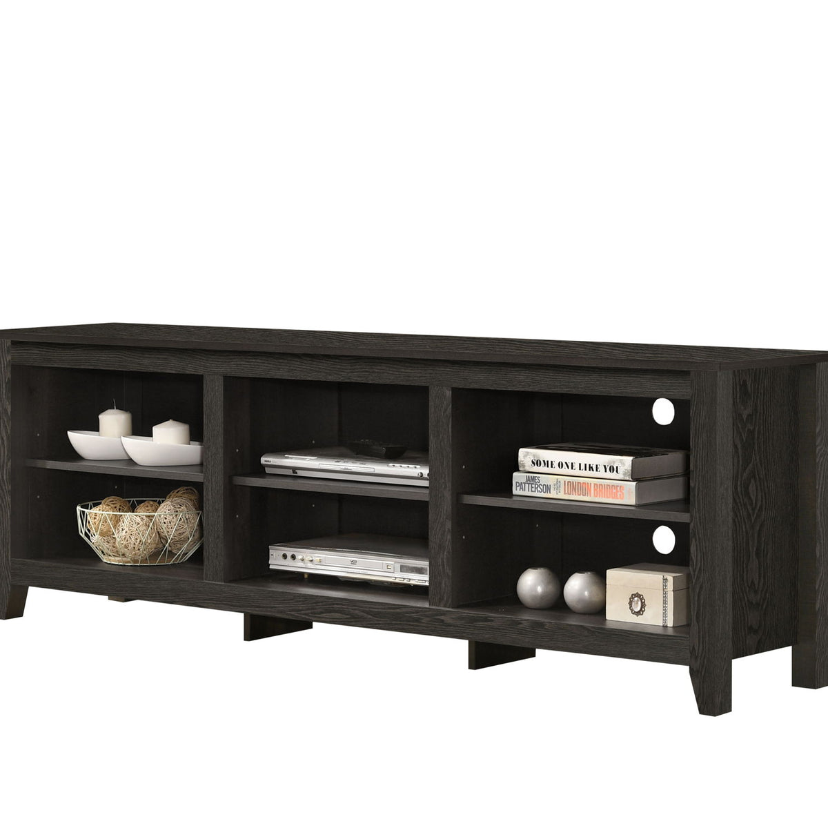 Benito - TV Stand With Open Shelves And Cable Management