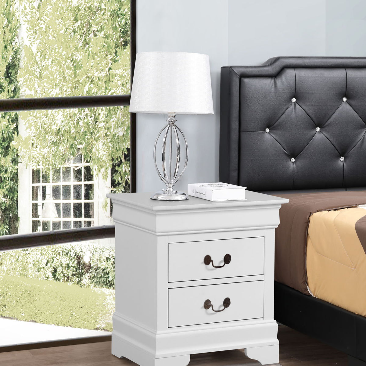 Louis Phillipe - Nightstand - Wood