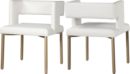 Caleb - Dining Chair with Gold Legs (Set of 2)