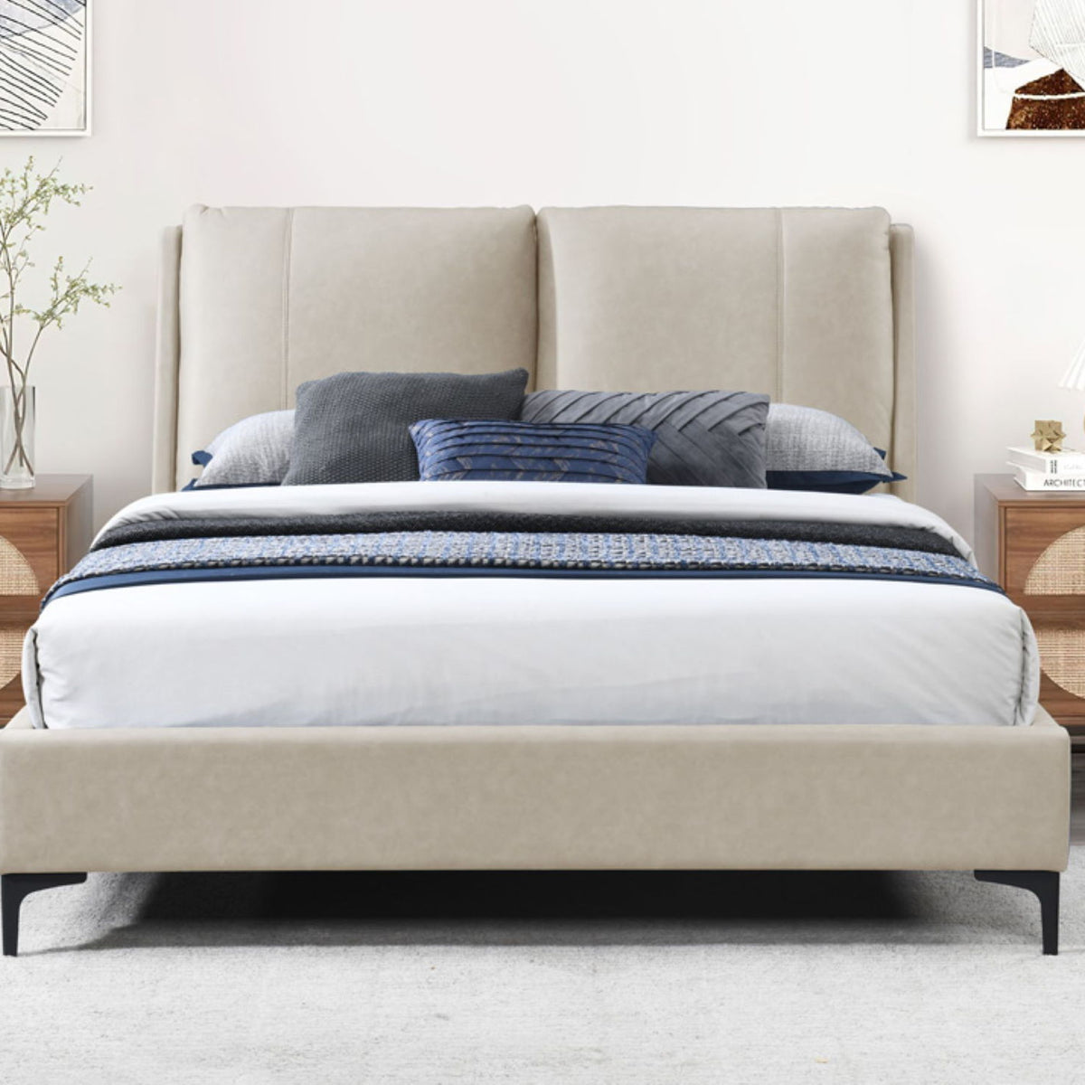 Fully Upholstered Bed