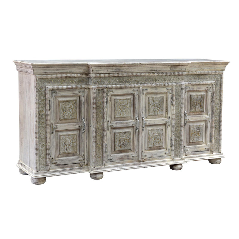 Arish - 4 Door Breakfront Cabinet - Heritage Cream
