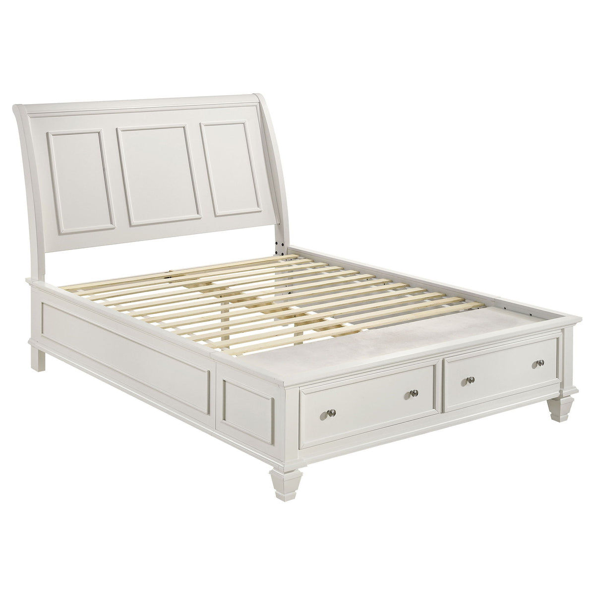 Rocco - 4 Piece Queen Bedroom Set - Cream White