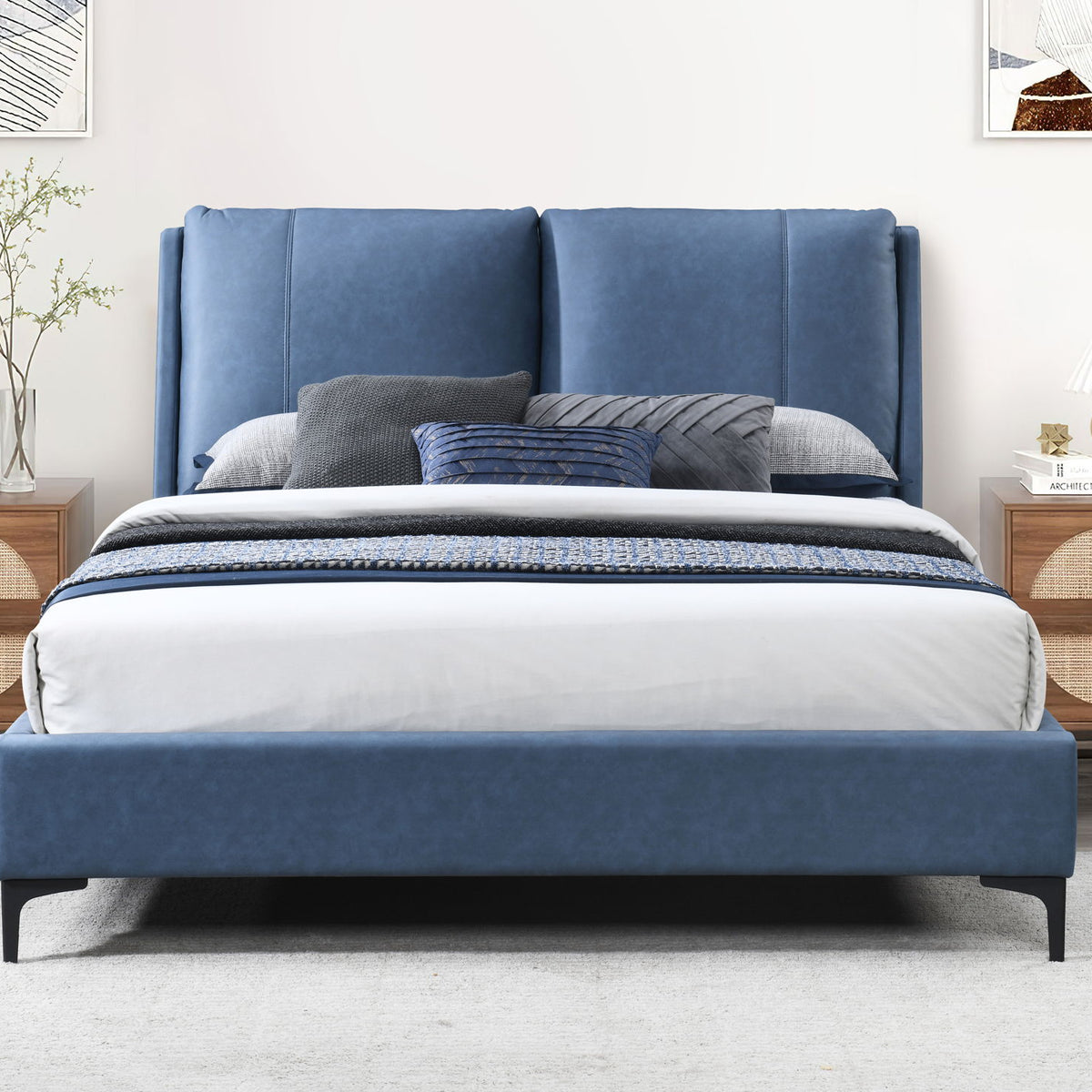 Fully Upholstered Bed