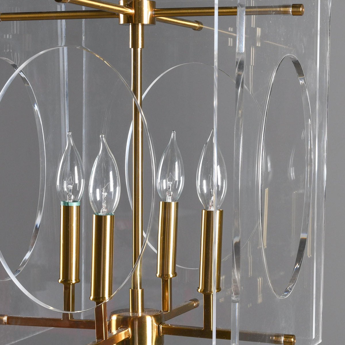 Tessa - Chandelier - Clear/Brass