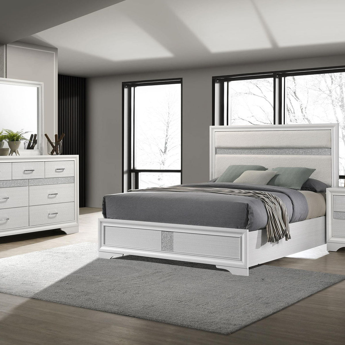 Miranda 4-piece Full Bedroom Set White