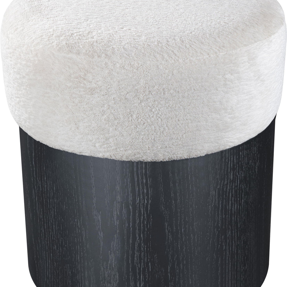 Nimes - Ottoman / Stool With Black Base