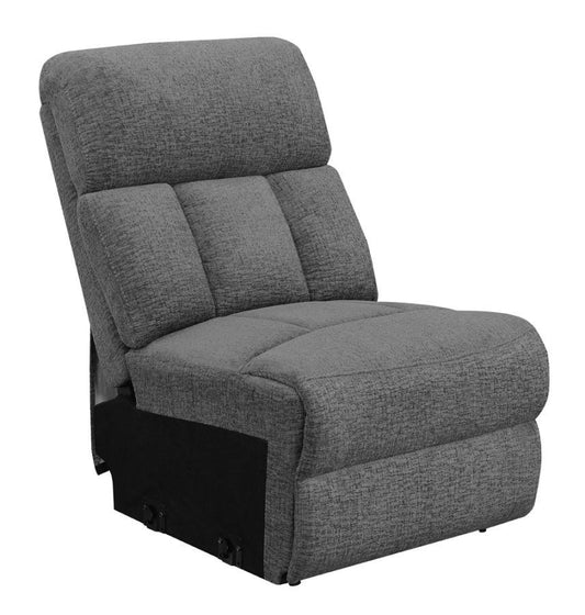 Bahrain - Upholstered Armless Chair - Charcoal