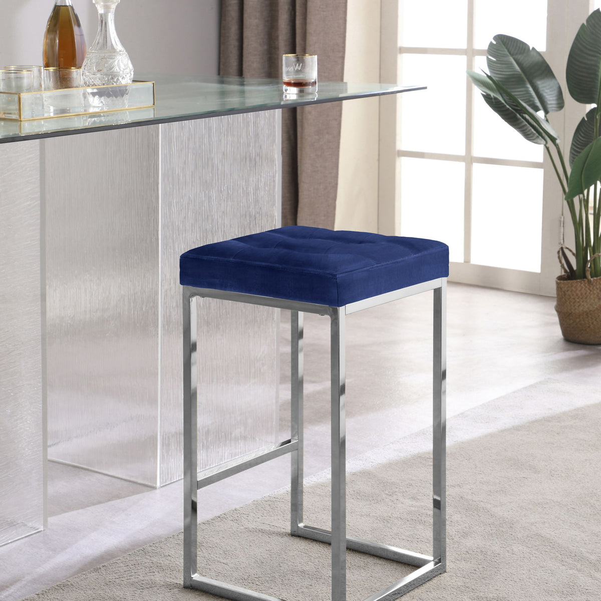 Nicola - Velvet Stool (Set of 2)