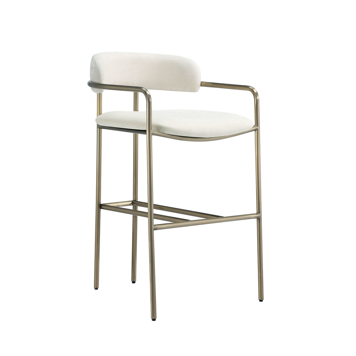 Manhattan Serene - Metal Upholstered Barstool