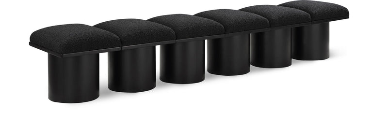 Pavilion - 6 Piece Modular Bench With Black Base