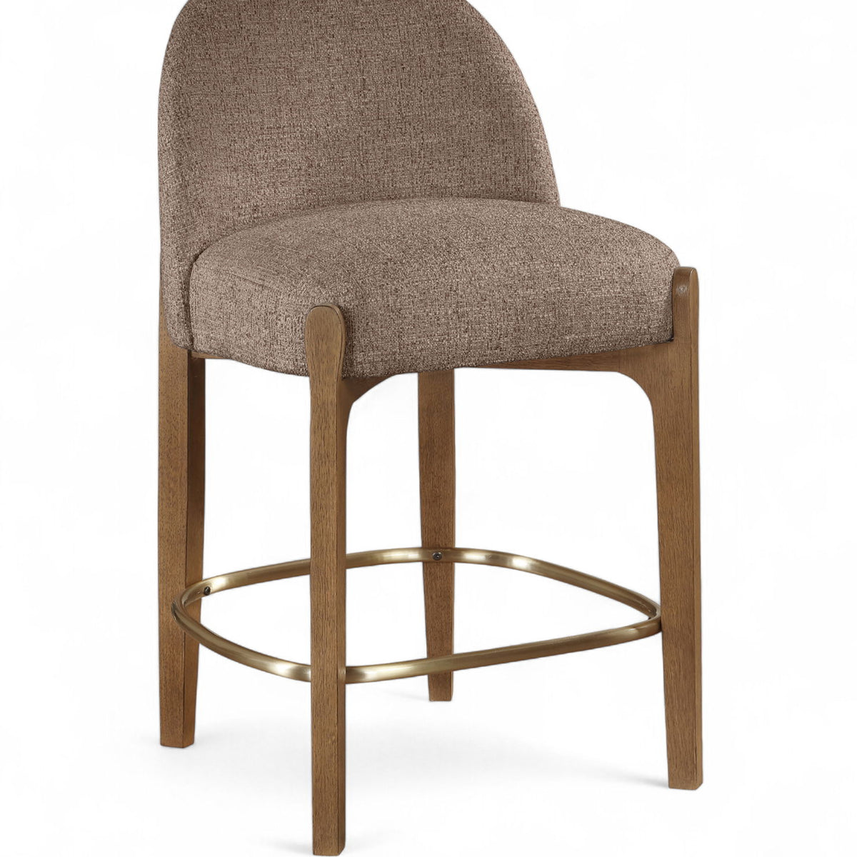 Torino - Counter Stool With Brushed Brown Base