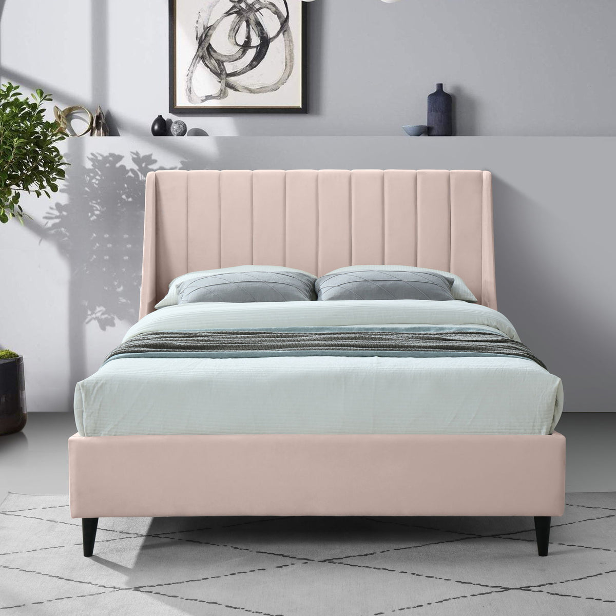Eva - Velvet Bed