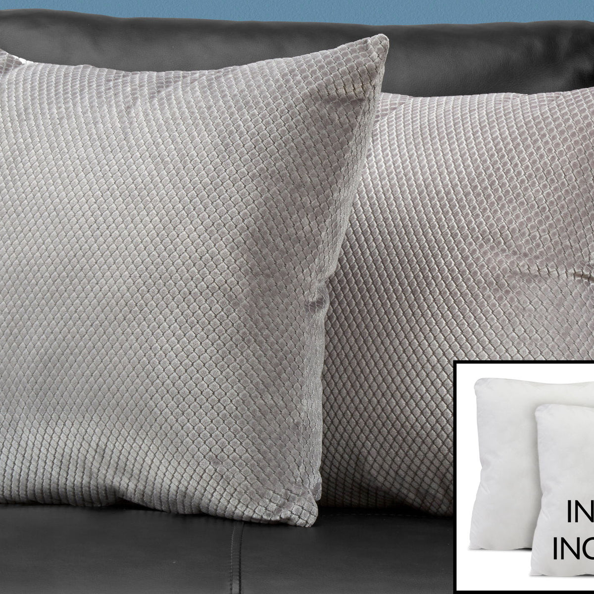 Pillows, Square, Insert Included, Decorative Throw, Hypoallergenic, Modern