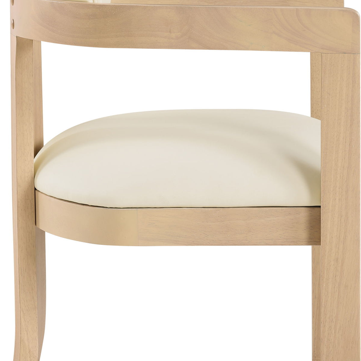 Lavrin - Vegan Leather Dining Arm Chair (Set of 2) - Natural Base