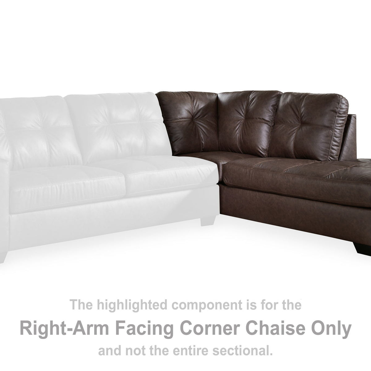 Barlin Mills - Raf Corner Chaise - Umber