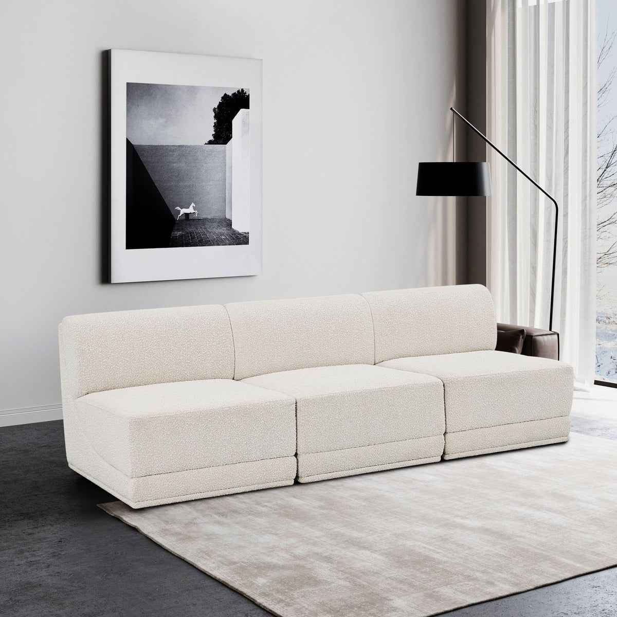 Ollie - 3 Seat Armless Modular Sofa