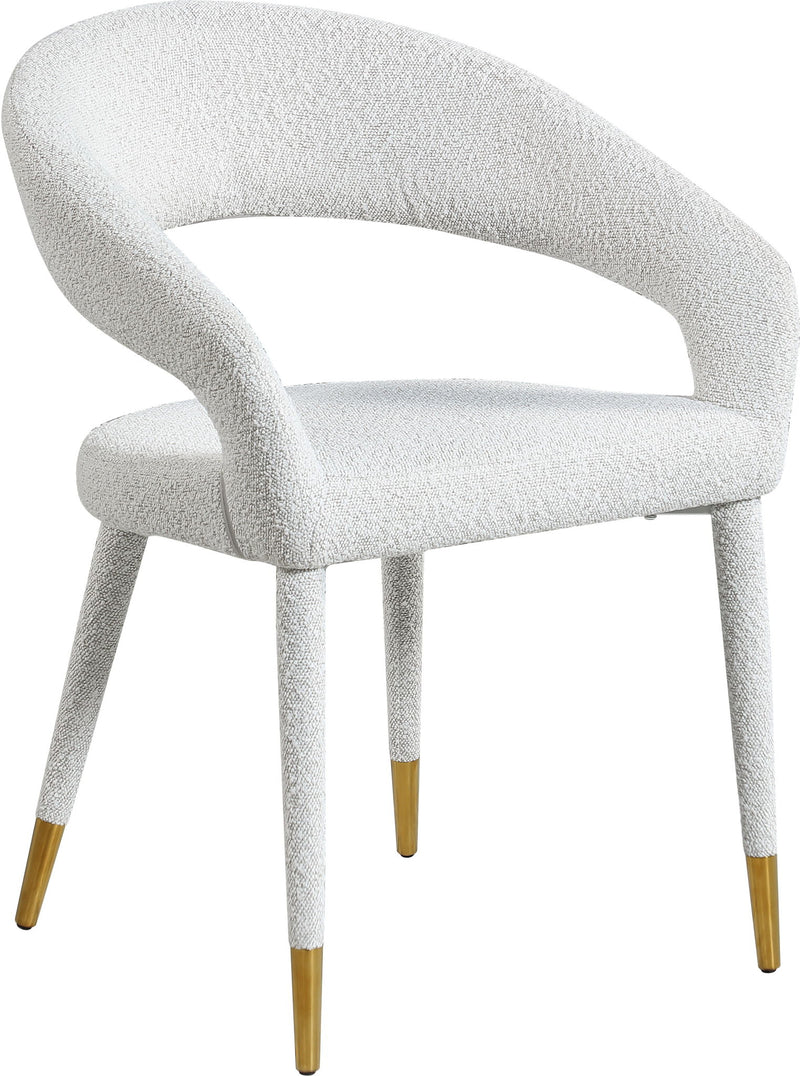 Destiny - Fabric Dining Chair - Cream