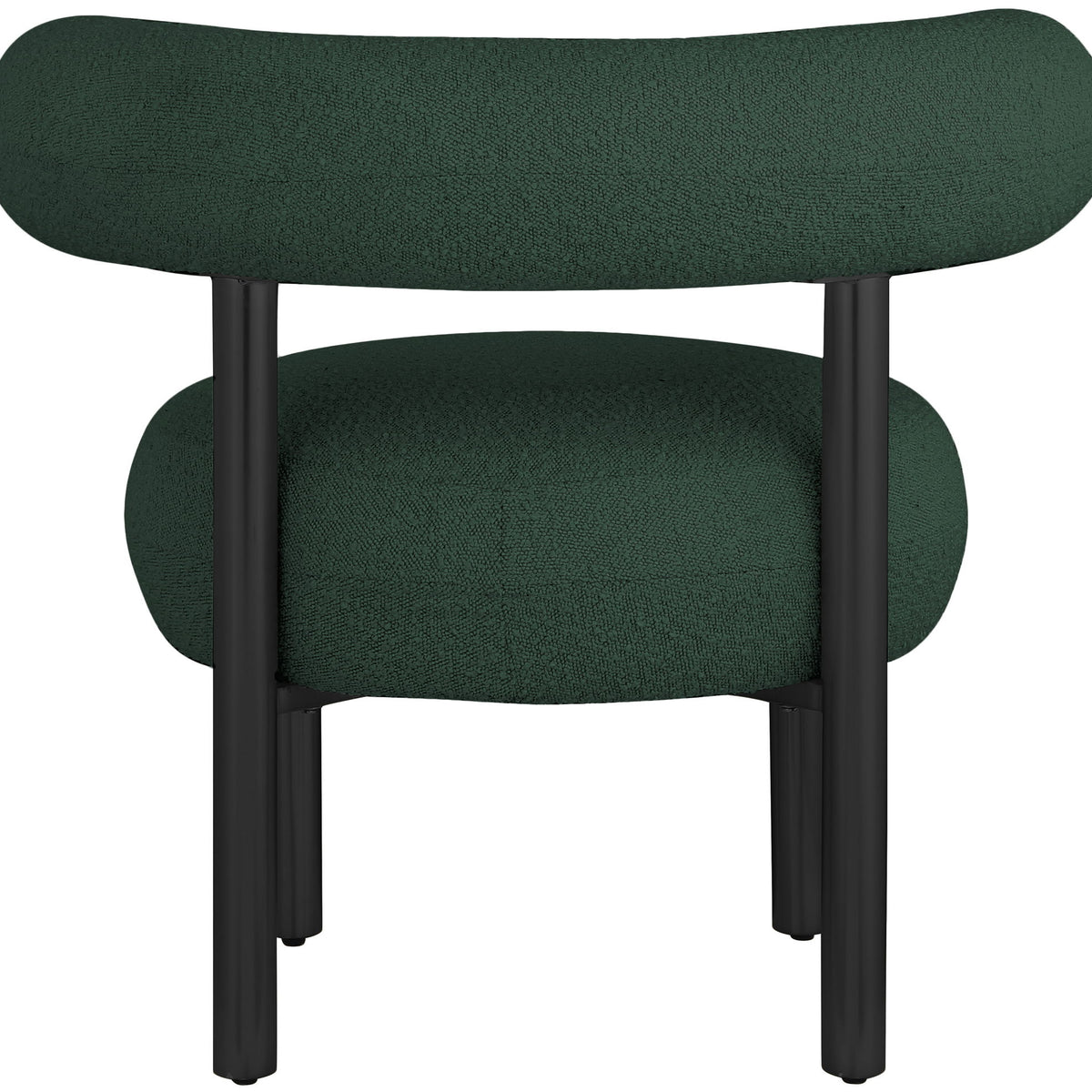 Bordeaux - Boucle Fabric Accent Chair With Black Legs